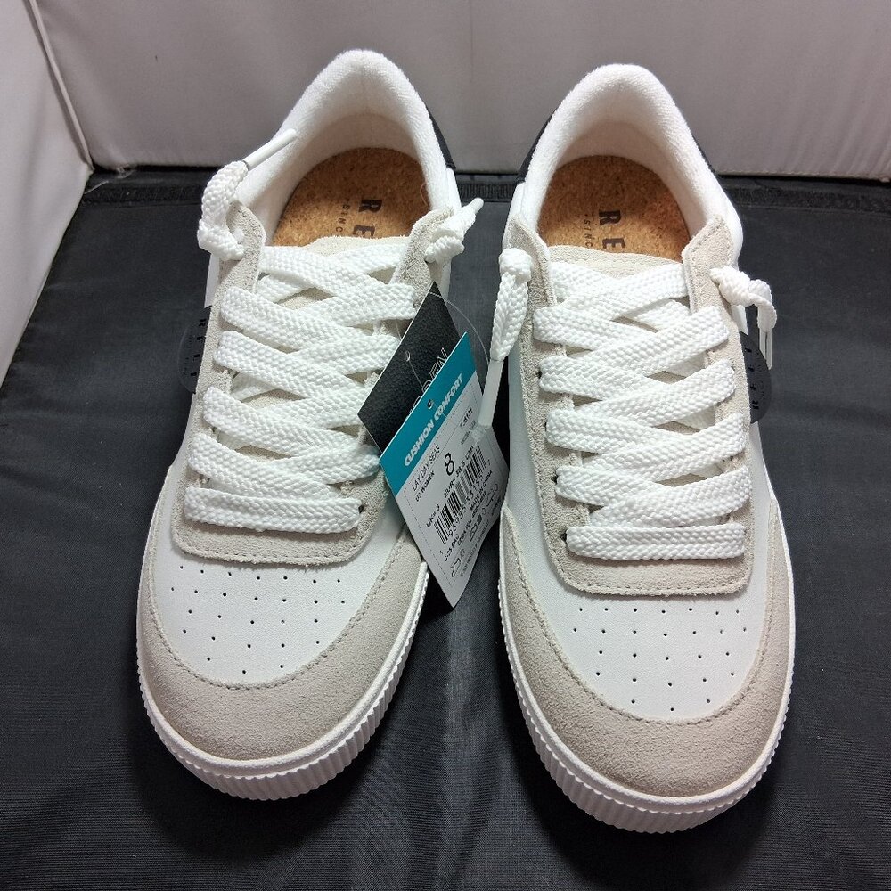 REEF LAY DAY SEAS Women’s White/Black Lese Size 8 CJ5181 New in Box